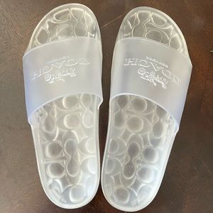 Coach transparent sandals